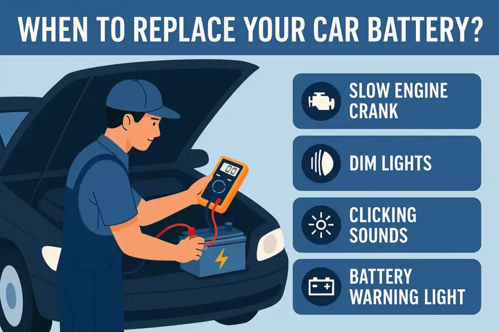 graphic image of a guy checking car battery