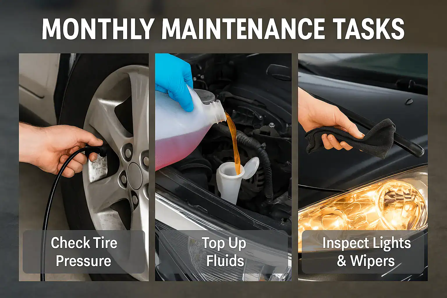 Car Maintenance Checklist: Keep Your Vehicle in Top Shape 2 monthly car maintenance tasks